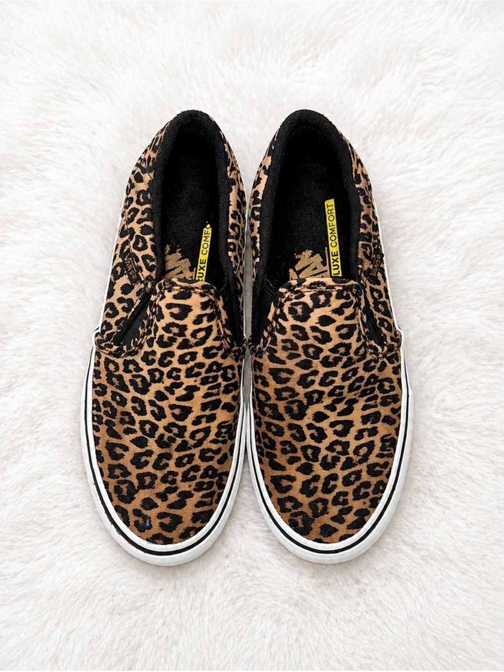 VANS Leopardess Print Slip-On Sneakers - Luxe Comfort
